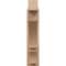 Ekena Millwork 5 1/2-in W x 18-in D x 26-in H Balboa Block Rough Cedar Woodgrain TimberThane Outlooker, Primed Tan OUTUR055X18X26BOA44RCPR - alternate 4